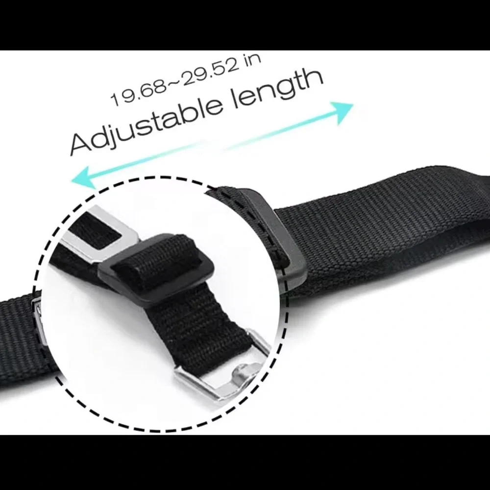Adjustable Pet Car Seat Belt – Safety Harness Leash for Dogs & Cats